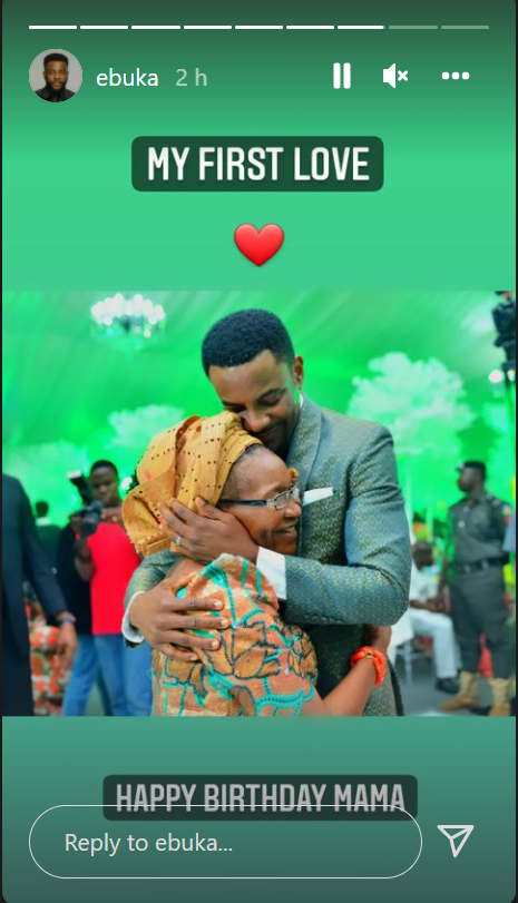 Ebuka celebrates his mother on her 75th birthday