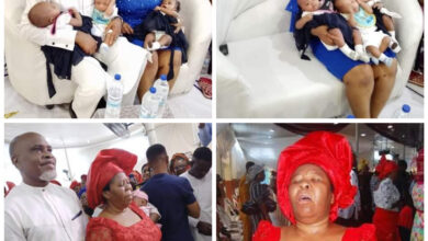 We got  married as virgins” – Nigerian couple who welcomed triplets after 25 years of marriage opens up about their struggles and triumph