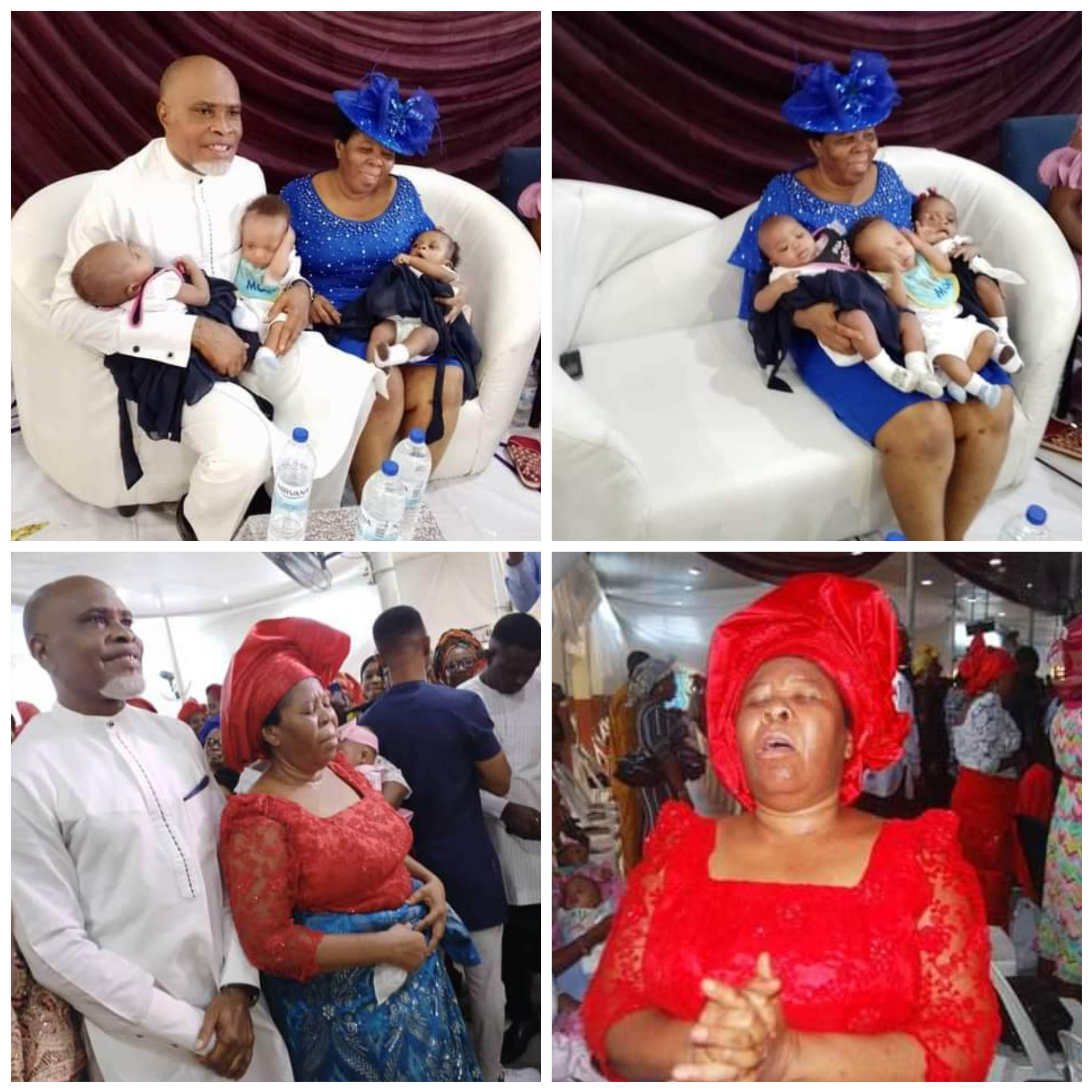 We married as virgins" - Nigerian couple who welcomed triplets after 25 years of marriage opens up about their struggles and triumph