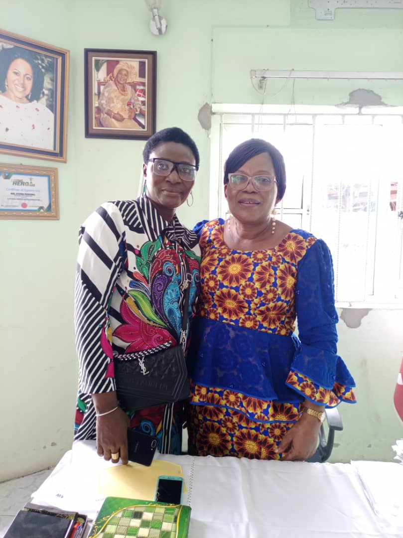 THE LIONESS PST ESTHER MARTINS TODAY PAYS A CONGRATULATORY VISIT TO THE BAYELSA STATE APC WOMAN LEADER IN HER OFFICE