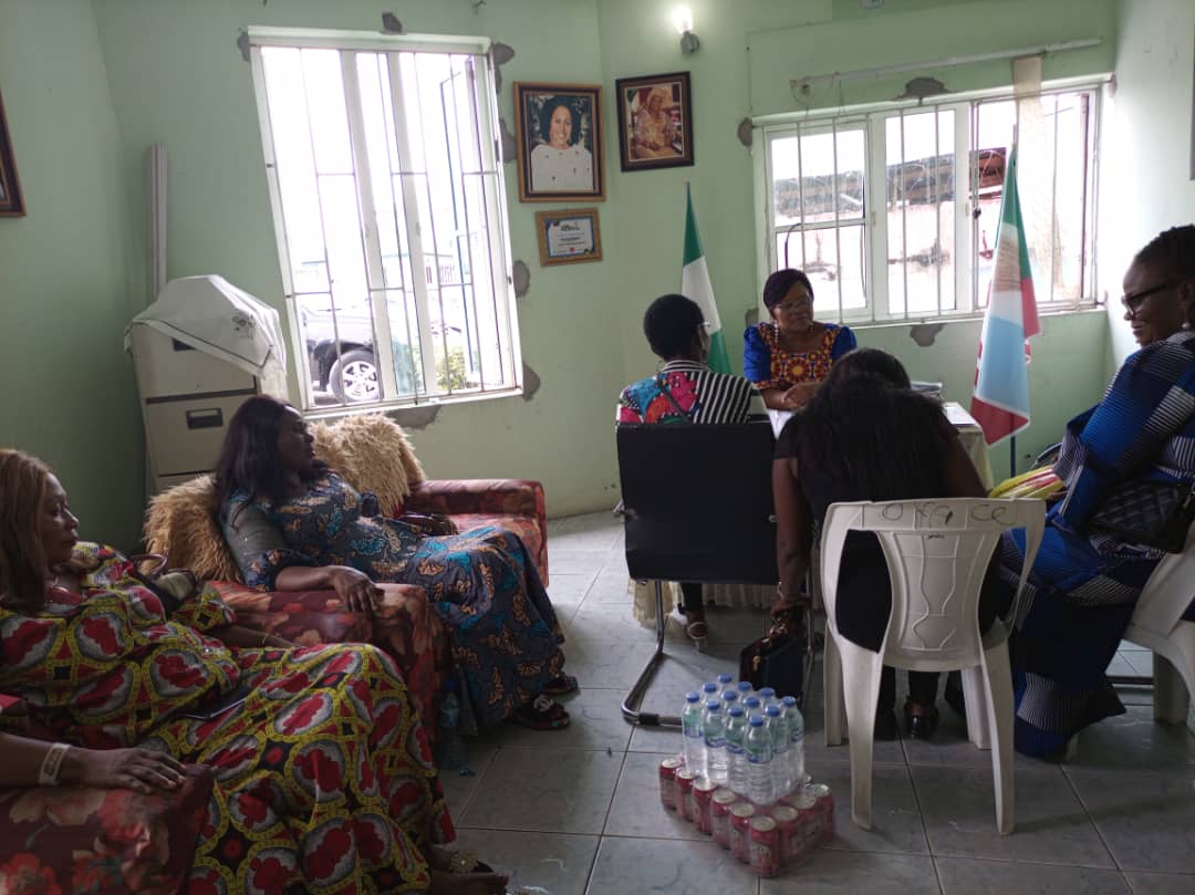 THE LIONESS PST ESTHER MARTINS TODAY PAYS A CONGRATULATORY VISIT TO THE BAYELSA STATE APC WOMAN LEADER IN HER OFFICE