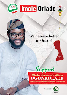 Abuja Based Multimedia Executive, Success Oludare Ogunkolade Joins Osun Assembly Race Amidst Cheers, Jubilation MARCH 28, 2022