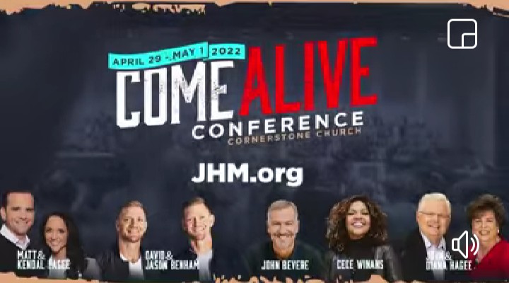 John Hagee Hosts Come Alive Conference 2022 on April 29