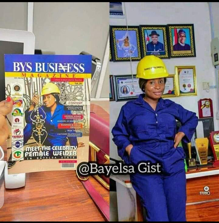 INTERNATIONAL WOMEN'S DAY, EKPERI CELEBRATES BAYELSA Female welder faith Lesley
