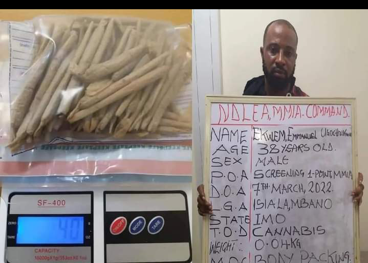 NDLEA arrests Church General Overseer with drugs at Lagos Airport while on his way to crusade in Kenya