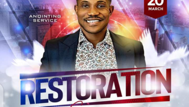 RESTORATION SERVICE [ANOINTING SERVICE] – 20TH MARCH 2022