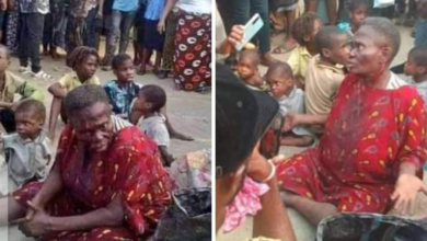 Children allegedly kidnapped by an aged woman have been rescued today at Mango Estate, Elelenwo, Port Harcourt.