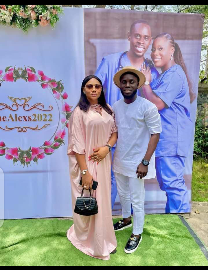 Ex Miss Nollywood international Amb Sonia Sunday and her fiancé photos surface as they attends wedding together