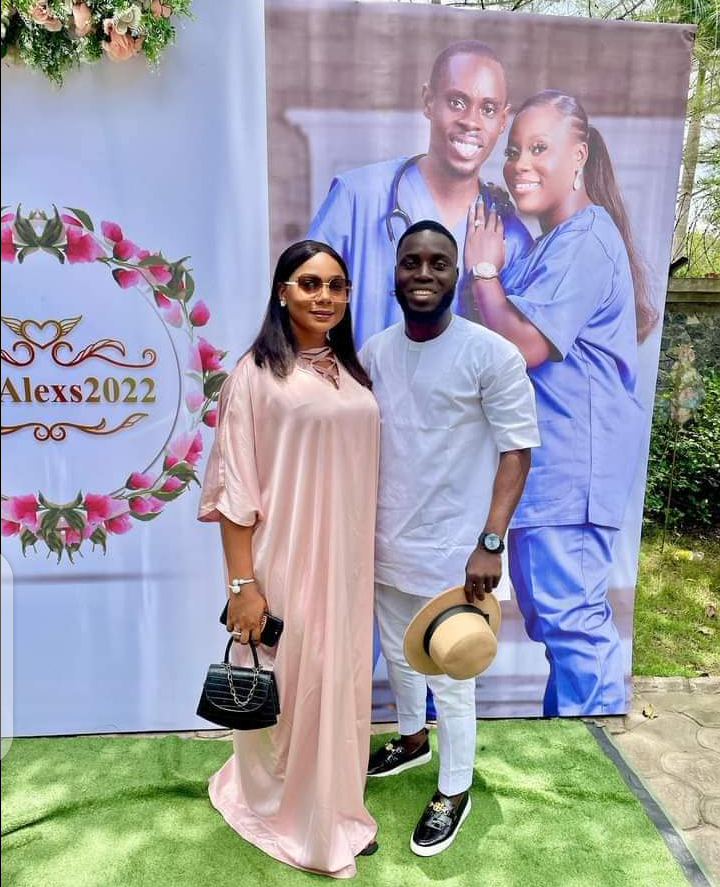 Ex Miss Nollywood international Amb Sonia Sunday and her fiancé photos surface as they attends wedding together
