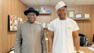 Tein T.S Jack Rich Visits Jonathan, Commiserates With Him Over Aide’s Death