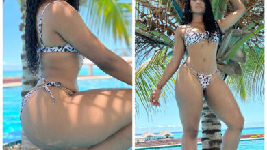 Actress, Osas Ighodaro flaunts her curves in bikini