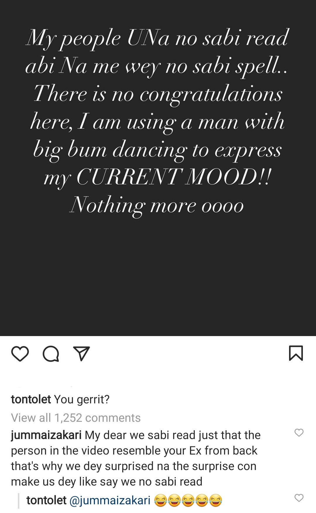 Brows raised as Tonto Dikeh shares video of her ex Prince Kpokpogri dancing and called it her "current mood"