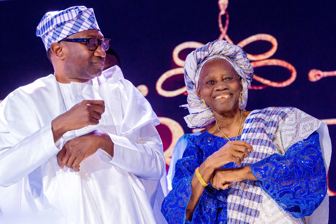 Obasanjo, Osinbajo, Sanwo-Olu, Fayemi, Obaseki, Emefiele, Saraki, Dangote, others at billionaire businessman, Femi Otedola's mum's 90th birthday party (photos)