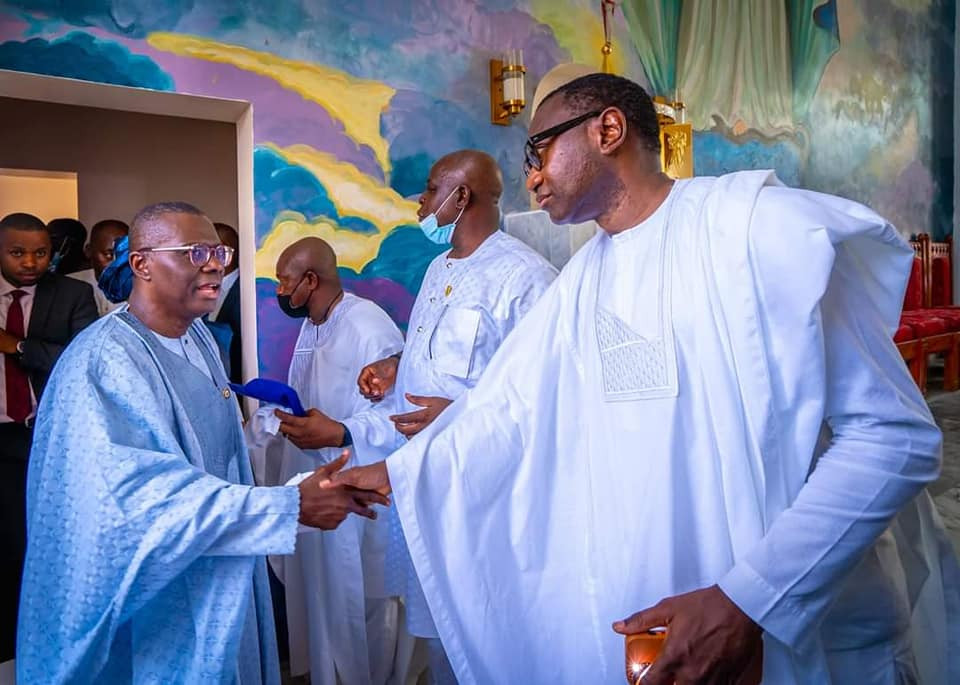 Obasanjo, Osinbajo, Sanwo-Olu, Fayemi, Obaseki, Emefiele, Saraki, Dangote, others at billionaire businessman, Femi Otedola's mum's 90th birthday party (photos)