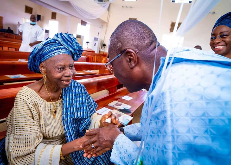 Obasanjo, Osinbajo, Sanwo-Olu, Fayemi, Obaseki, Emefiele, Saraki, Dangote, others at billionaire businessman, Femi Otedola's mum's 90th birthday party (photos)