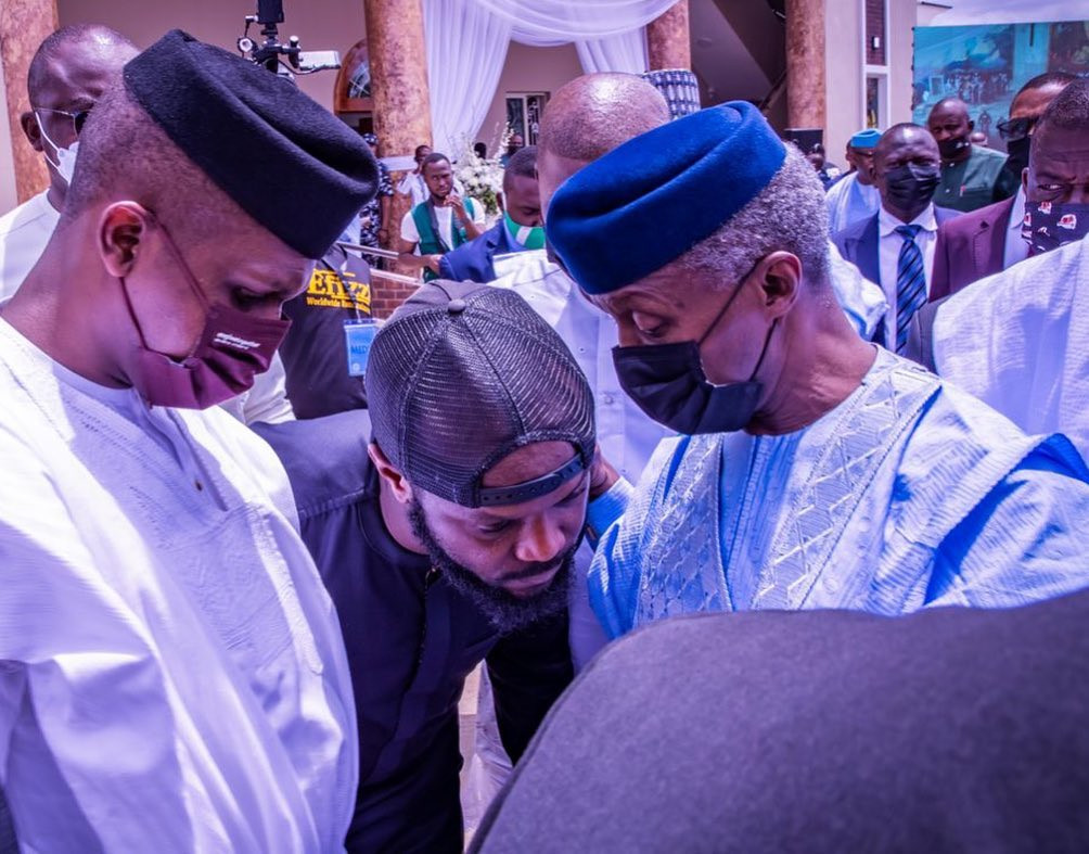 Obasanjo, Osinbajo, Sanwo-Olu, Fayemi, Obaseki, Emefiele, Saraki, Dangote, others at billionaire businessman, Femi Otedola's mum's 90th birthday party (photos)