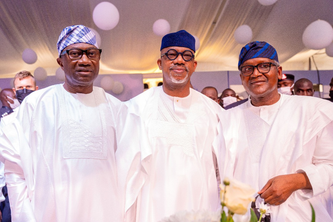 Obasanjo, Osinbajo, Sanwo-Olu, Fayemi, Obaseki, Emefiele, Saraki, Dangote, others at billionaire businessman, Femi Otedola's mum's 90th birthday party (photos)