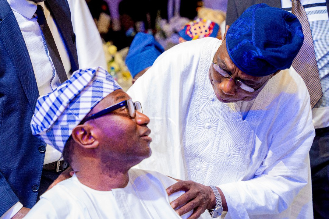 Obasanjo, Osinbajo, Sanwo-Olu, Fayemi, Obaseki, Emefiele, Saraki, Dangote, others at billionaire businessman, Femi Otedola's mum's 90th birthday party (photos)
