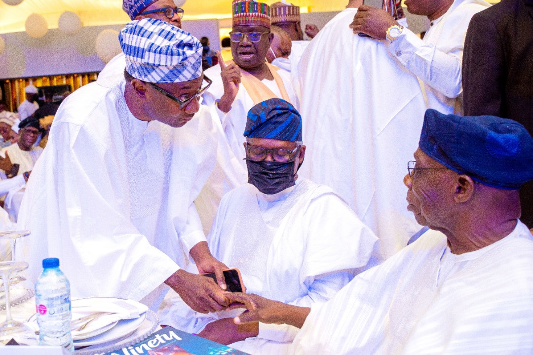 Obasanjo, Osinbajo, Sanwo-Olu, Fayemi, Obaseki, Emefiele, Saraki, Dangote, others at billionaire businessman, Femi Otedola's mum's 90th birthday party (photos)