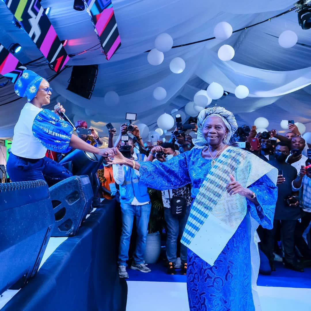 Obasanjo, Osinbajo, Sanwo-Olu, Fayemi, Obaseki, Emefiele, Saraki, Dangote, others at billionaire businessman, Femi Otedola's mum's 90th birthday party (photos)