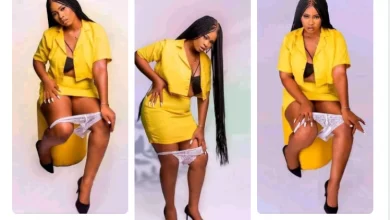 Lady goes viral over photoshoot where she is  pantless