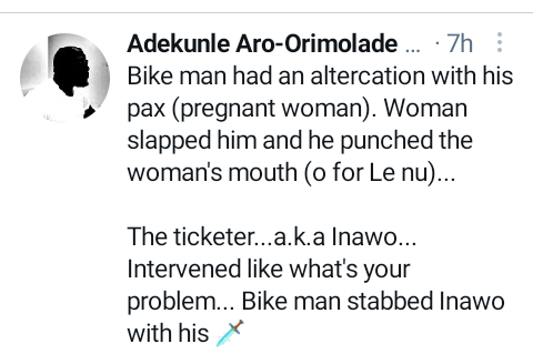 Okada rider allegedly stabs man to death in Lagos