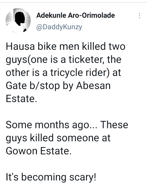 Okada rider allegedly stabs man to death in Lagos