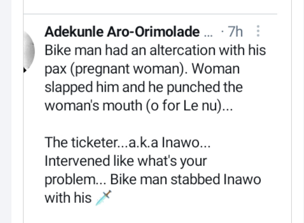 Okada rider allegedly stabs man to death in Lagos