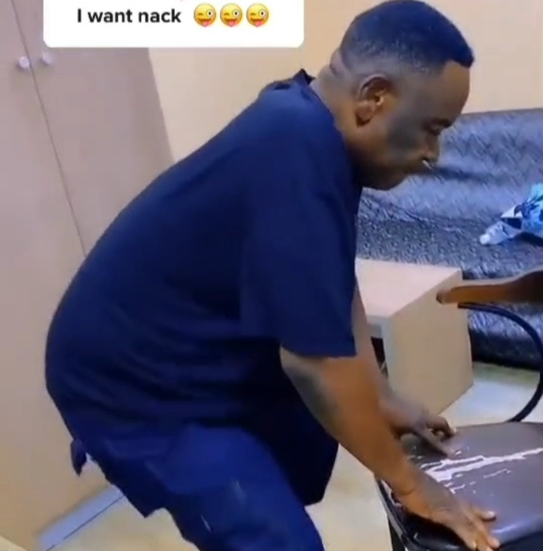 I wan knack. Watch what  Mr Ibu did as he  dance from his hospital ward (video)