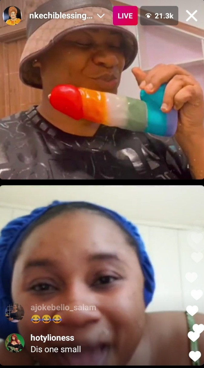 I can't cry because of pen!s that can't do more than 5 seconds" Nkechi Blessing shows off s3x toys that satisfy her as she blasts her ex's s3x game and broke-shames him (video)