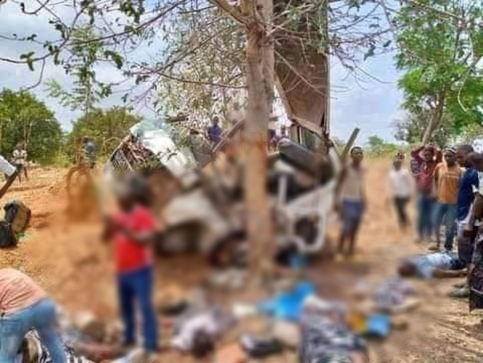 Four mourners die, 15 injured as vehicle conveying members of Catholic women organization rams into tree in Benue