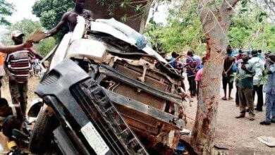 Four mourners die, 15 injured as vehicle conveying members of Catholic women organization rams into tree in Benue