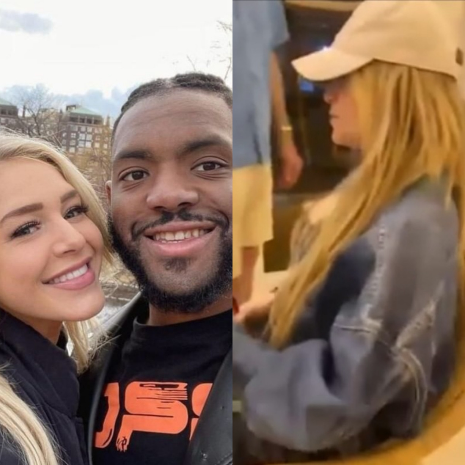 White woman who stabbed her Nigerian boyfriend to death is seen at a bar having a drink while her victim's family mourn (video)