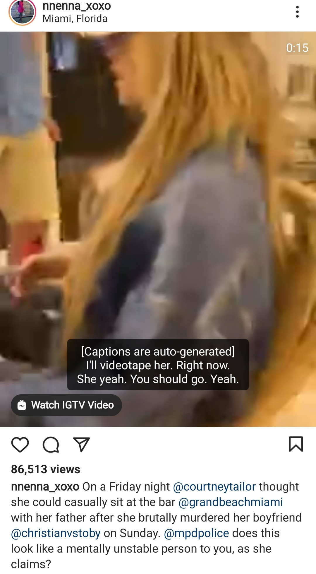 White woman who stabbed her Nigerian boyfriend to death is seen at a bar having a drink while her victim's family mourn (video)