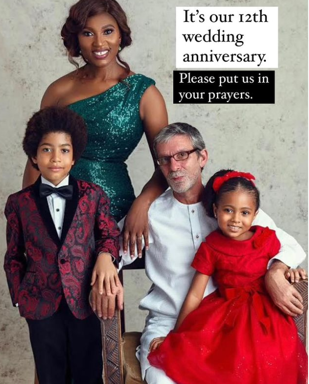 Actress Ufuoma McDermott and husband celebrate 12th wedding anniversary