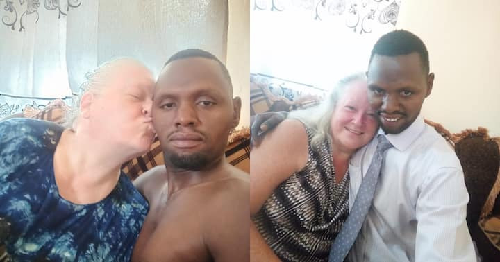 "I can hardly keep up with her" - 35-year-old Kenyan man praises s3xual prowess of his 70-year-old American wife