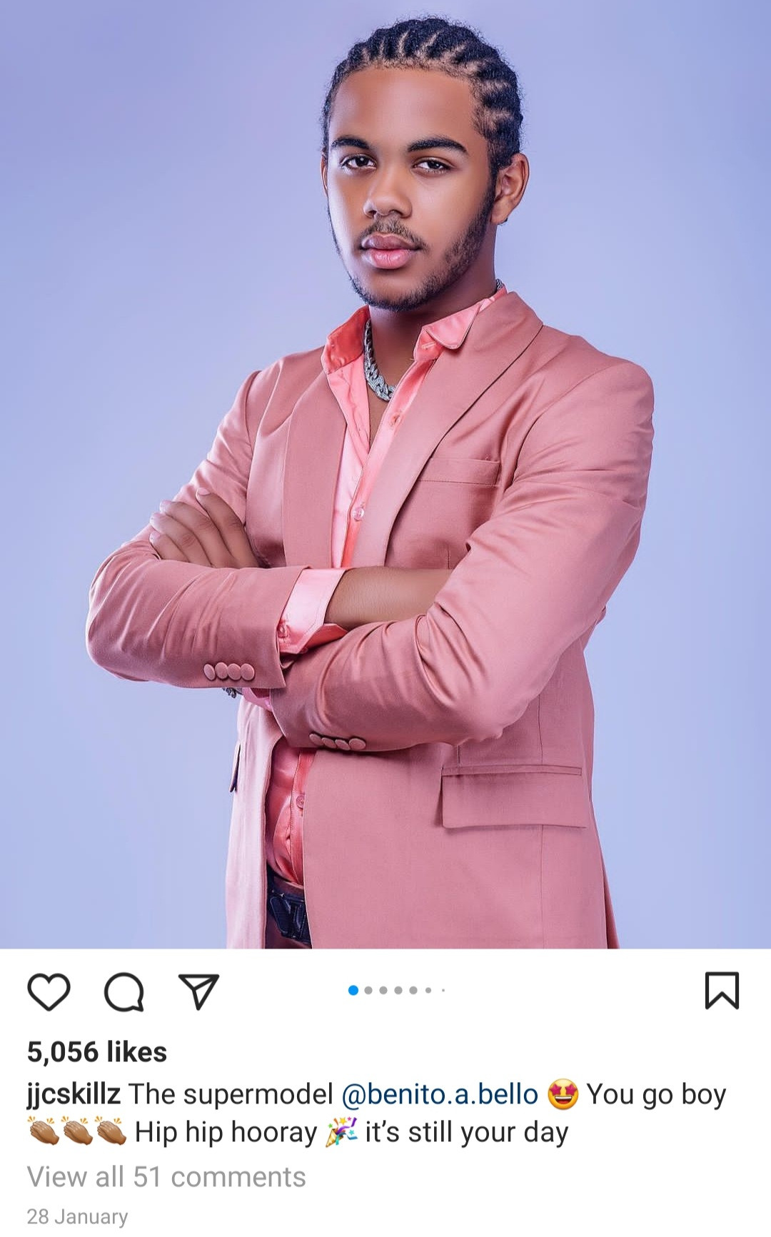 Don't let anyone spoil your vibes" JJC Skillz writes in support of wife Funke Akindele after his son called Funke out online saying she is not the way people see her that she is........