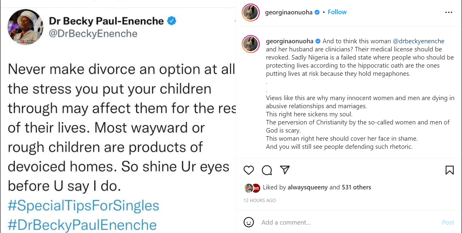 Osinachi's death: The medical licenses of Pastor Paul Eneche and his wife, Becky should be withdrawn - Georgina Onuoha