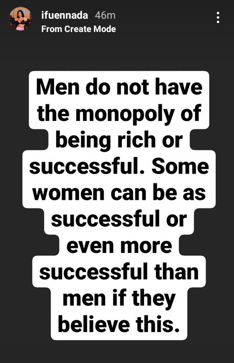 There is no amount of money a man can give me that I can't give myself" - BBNaija's Ifu Ennada says men don't have monopoly of being rich or successful
