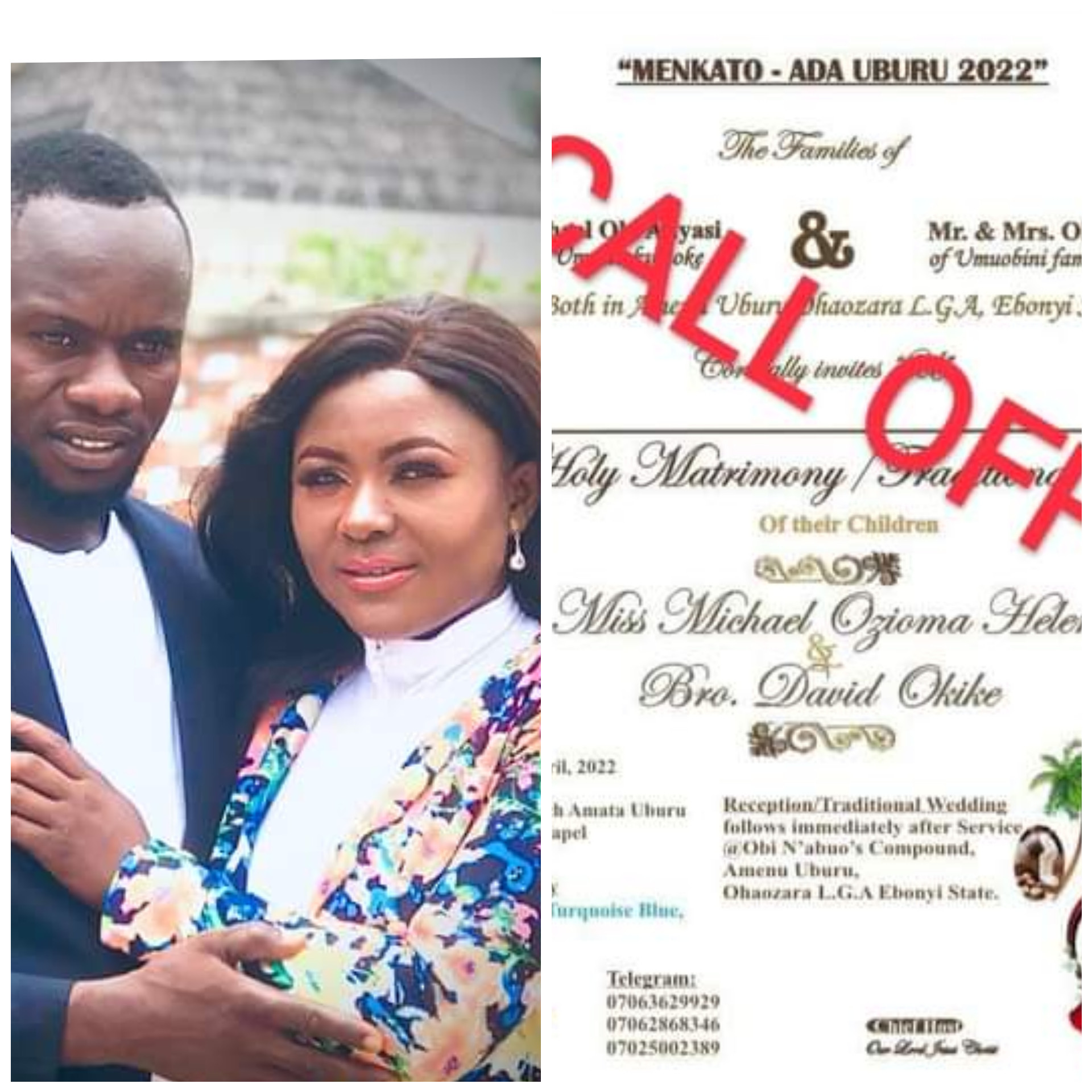 Beating me was not part of the agreement in our marriage" - Nigerian lady calls off her wedding few days to D-Day as fiancé allegedly turned her into punching bag