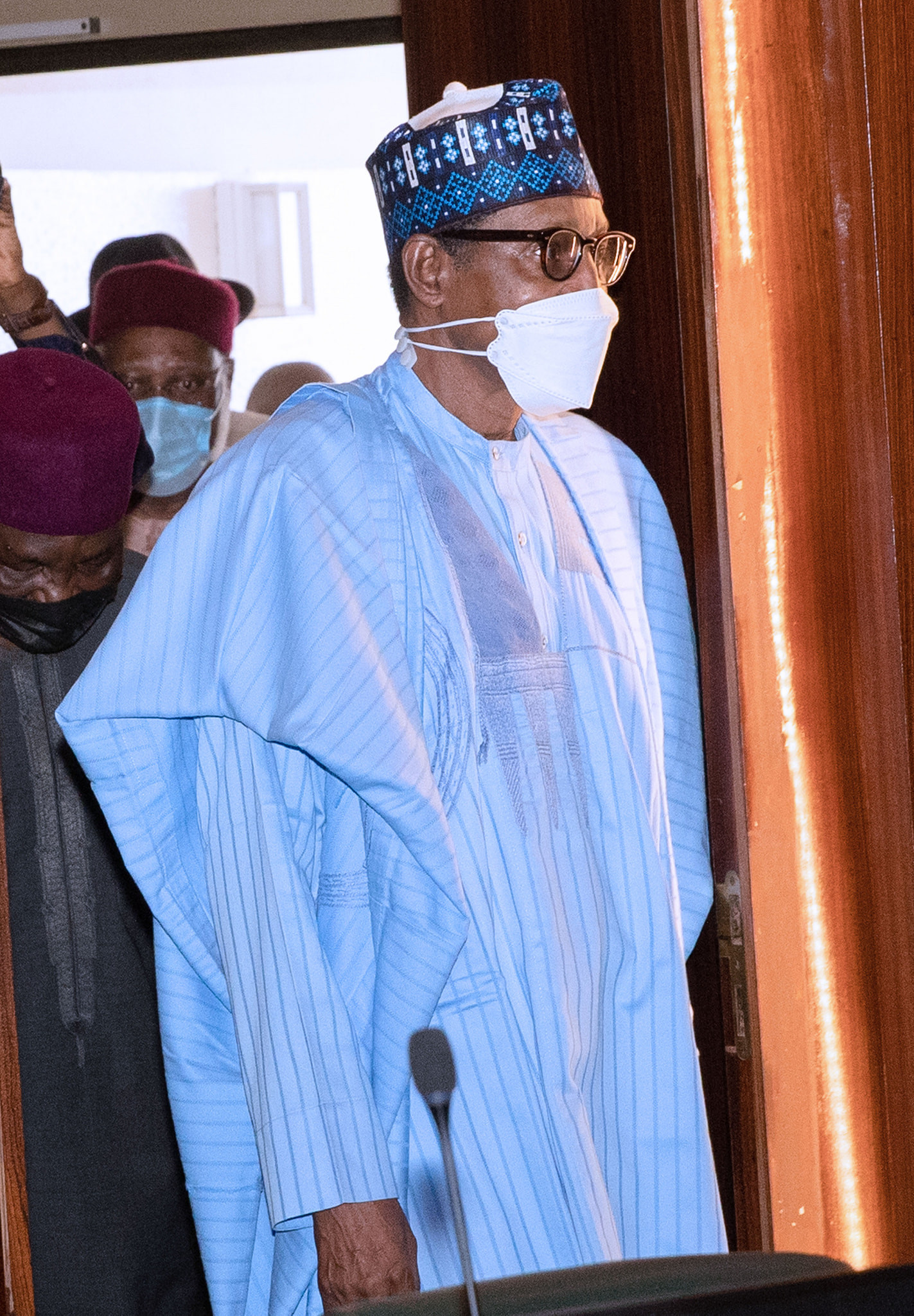 Gowon, Abdulsalami, Jonathan present as President Buhari presides over council of state meeting (photos)