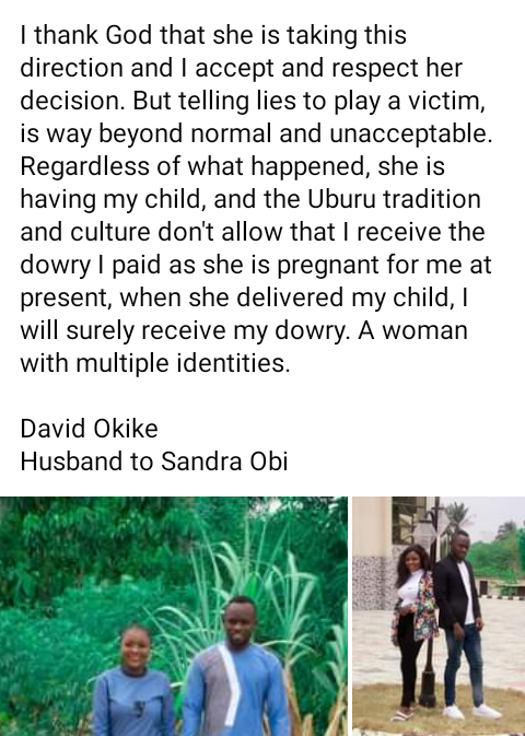 She terminated three pregnancies without my consent" - Nigerian man breaks silence after fiancée called off their wedding; denies domestic abuse allegations