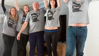 Meet the world’s tallest family with the shortest member standing at 6ft 3