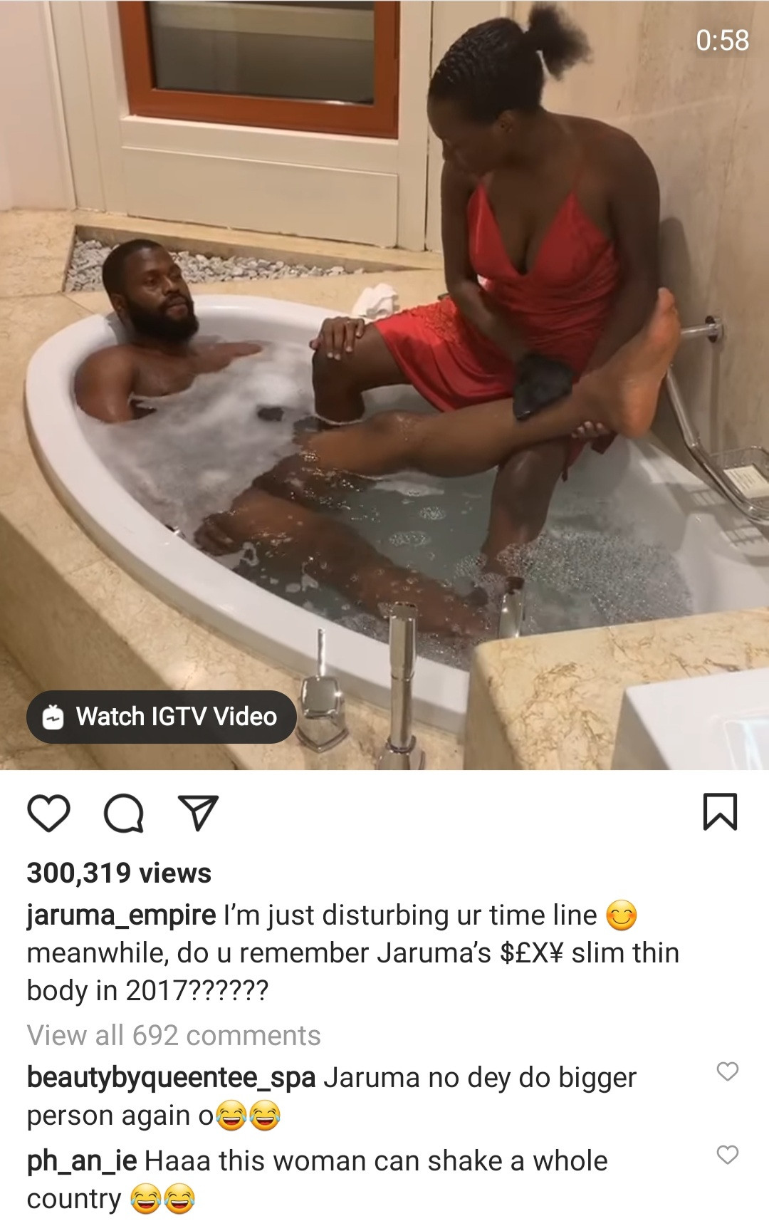 Only fools believe in kayanmata" Jaruma's ex-husband says as he and the kayanmata seller drag each other over who served who breakfast (video)