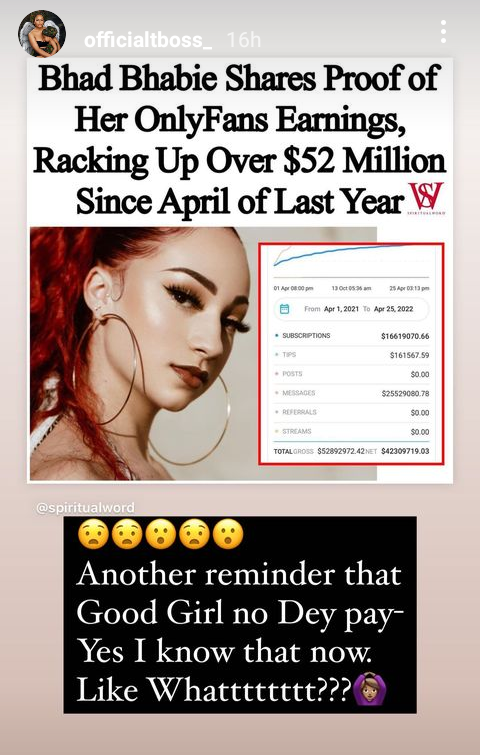 Being a good girl does not pay - BBNaija's TBoss says