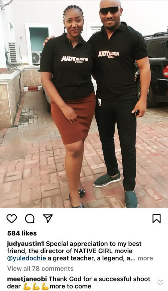 Old photos show Judy Austin Muoghalu posing with Yul Edochie and his father as far back as 2016, with her calling the actor her "best friend" and "teacher"