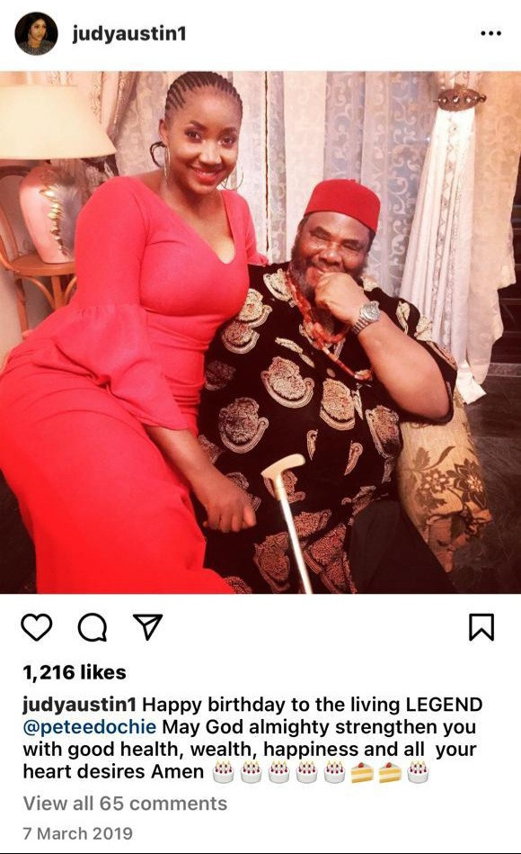 Old photos show Judy Austin Muoghalu posing with Yul Edochie and his father as far back as 2016, with her calling the actor her "best friend" and "teacher"