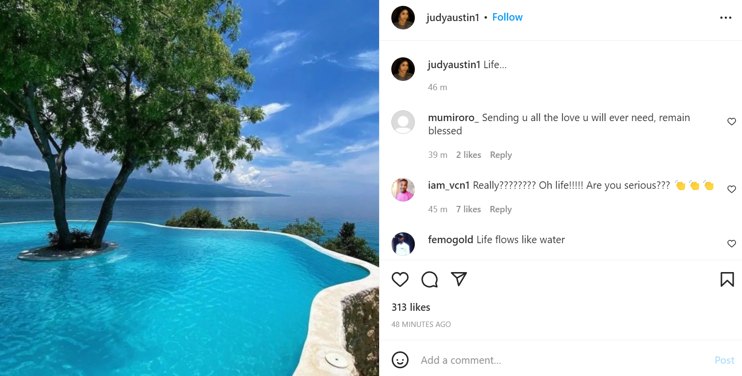 Actress Judy Austin Moghalu shares new Instagram posts after being unveiled as Yul Edochie's second wife