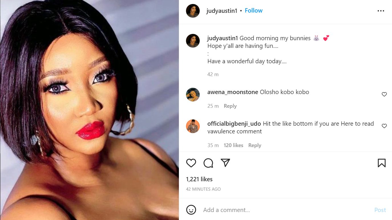 Actress Judy Austin Moghalu shares new Instagram posts after being unveiled as Yul Edochie's second wife