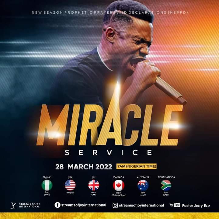 Live prayers of Jerry Eze  4 April 2022 NSPPD || Miracle Service